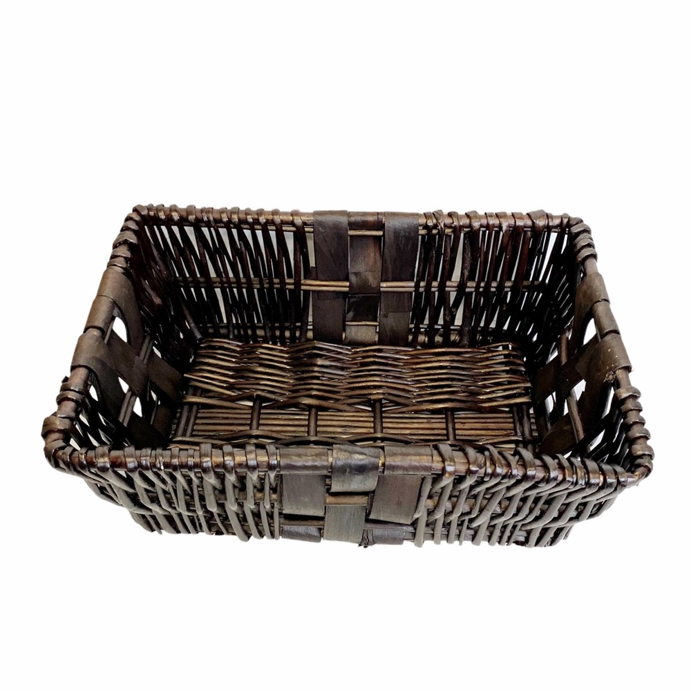 Dark Brown Wicker Basket